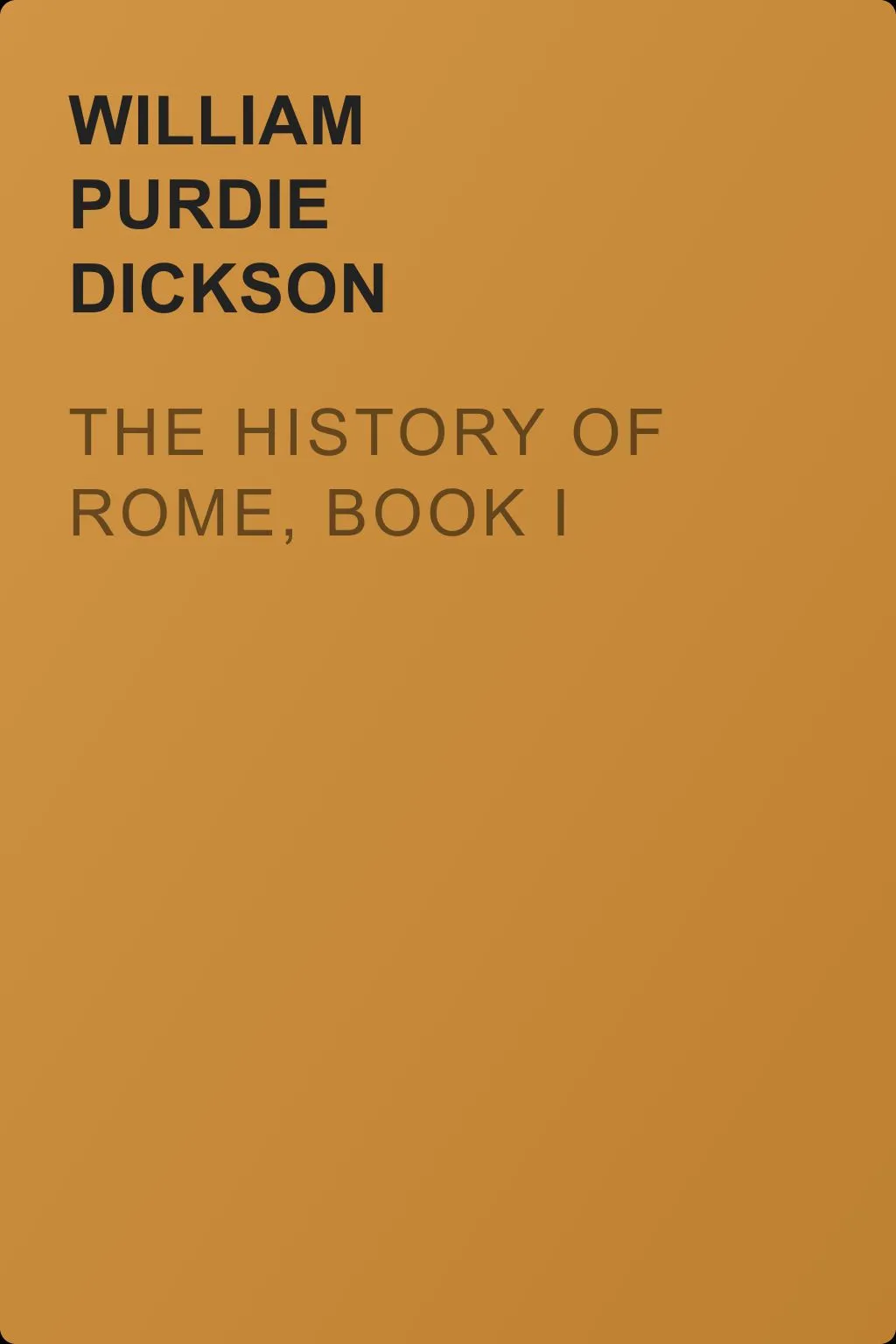 The History of Rome, Book I — обложка книги
