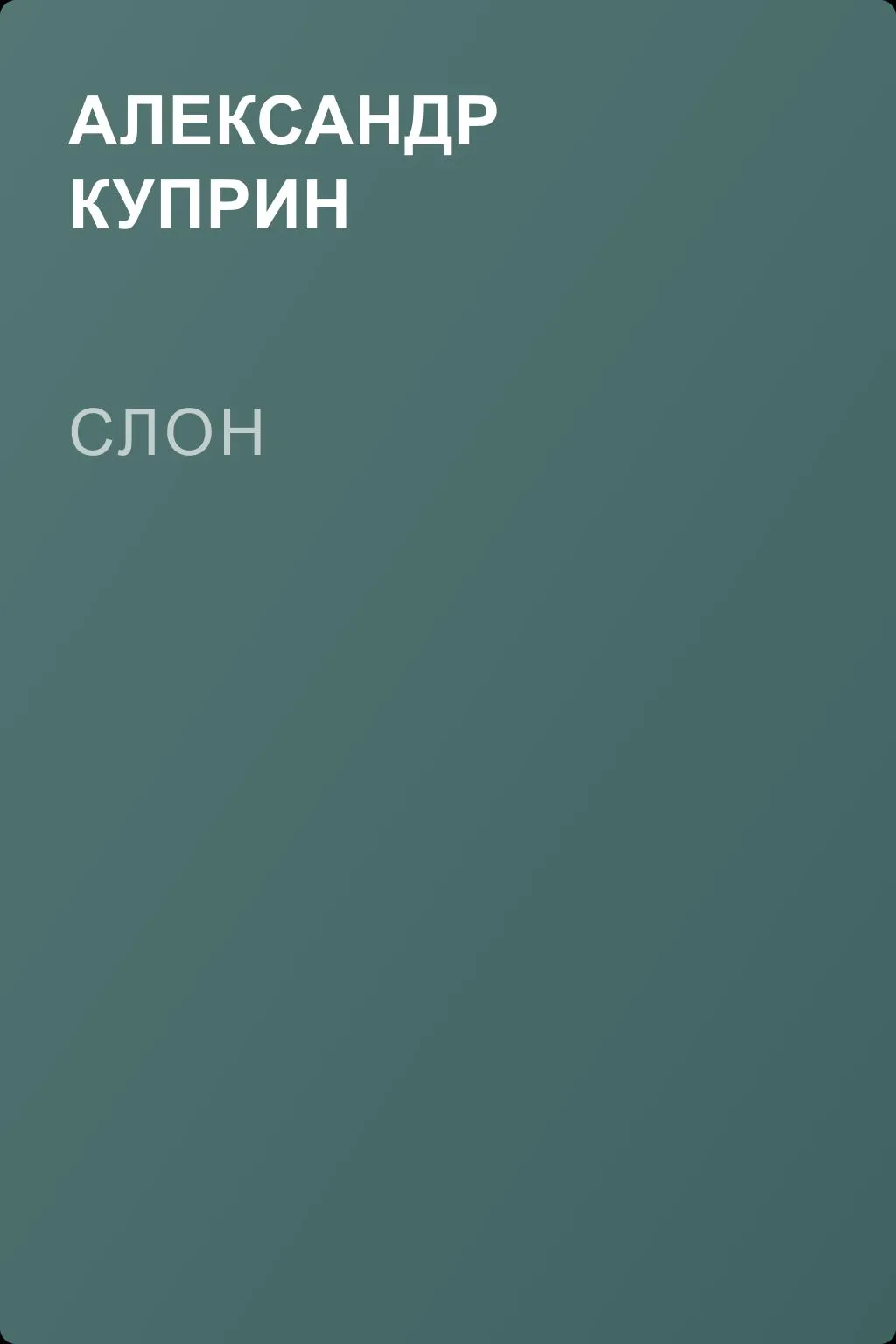 Слон — обложка книги