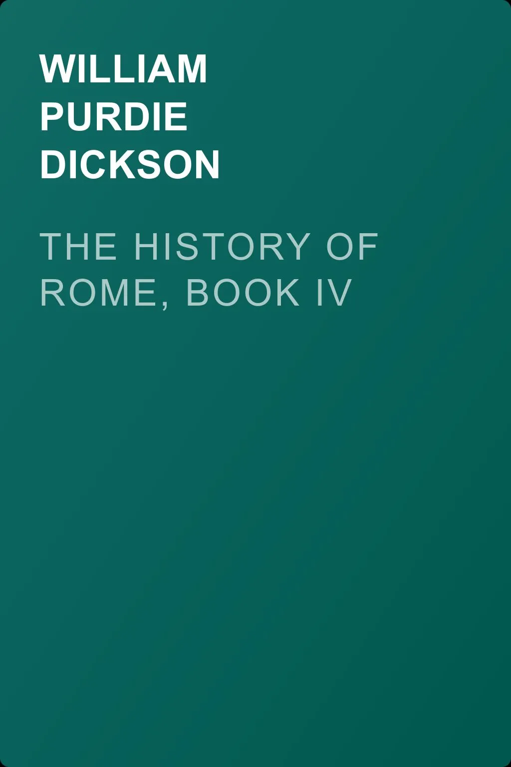 The History of Rome, Book IV — обложка книги