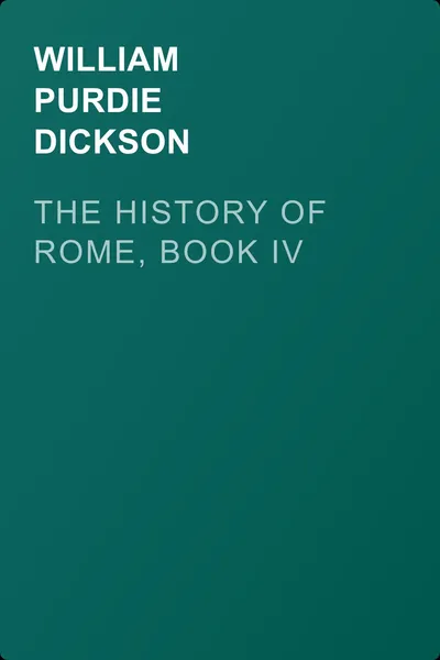 The History of Rome, Book IV — обложка книги