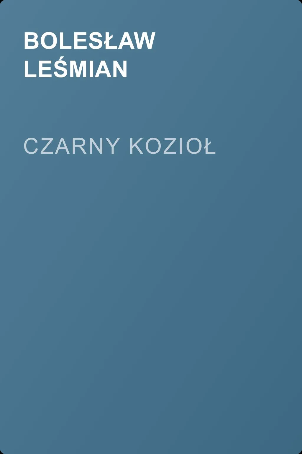 Czarny kozioł — обложка книги