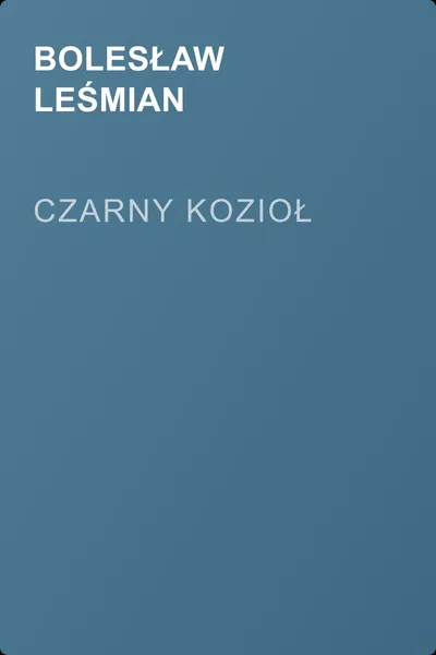 Czarny kozioł — обложка книги