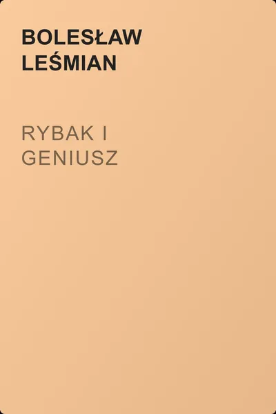 Rybak i geniusz — обложка книги