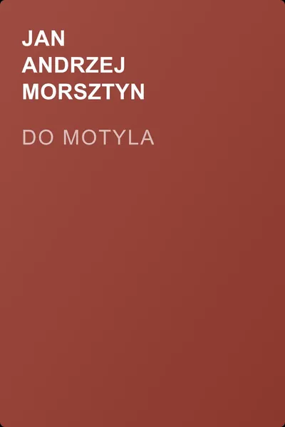 Do motyla — обложка книги