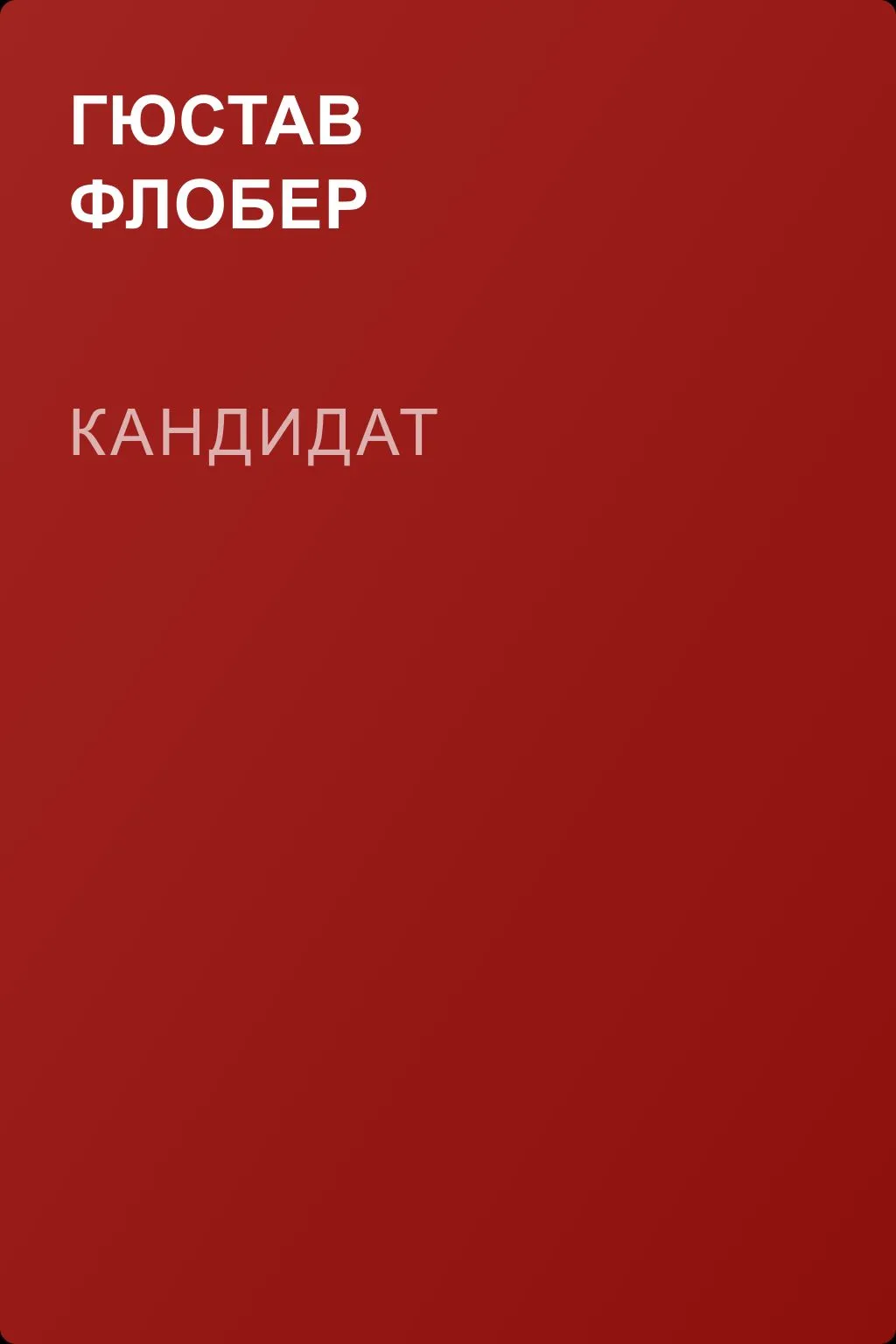 Кандидат — обложка книги