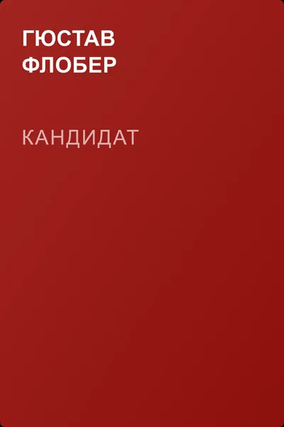 Кандидат — обложка книги