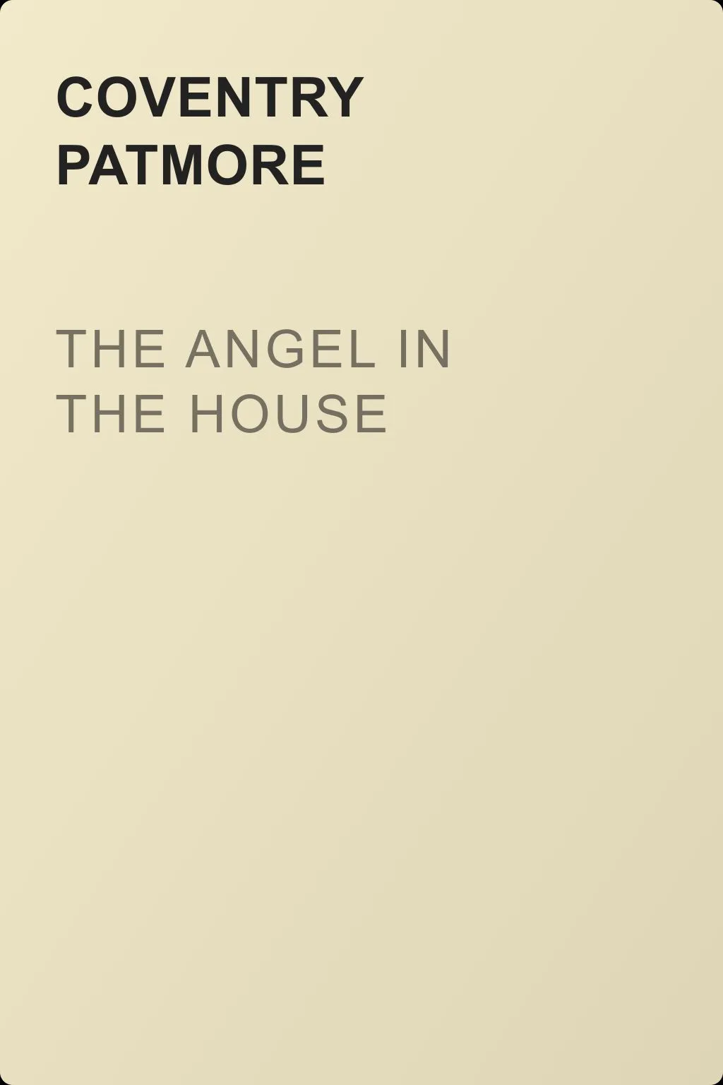 The Angel in the House — обложка книги