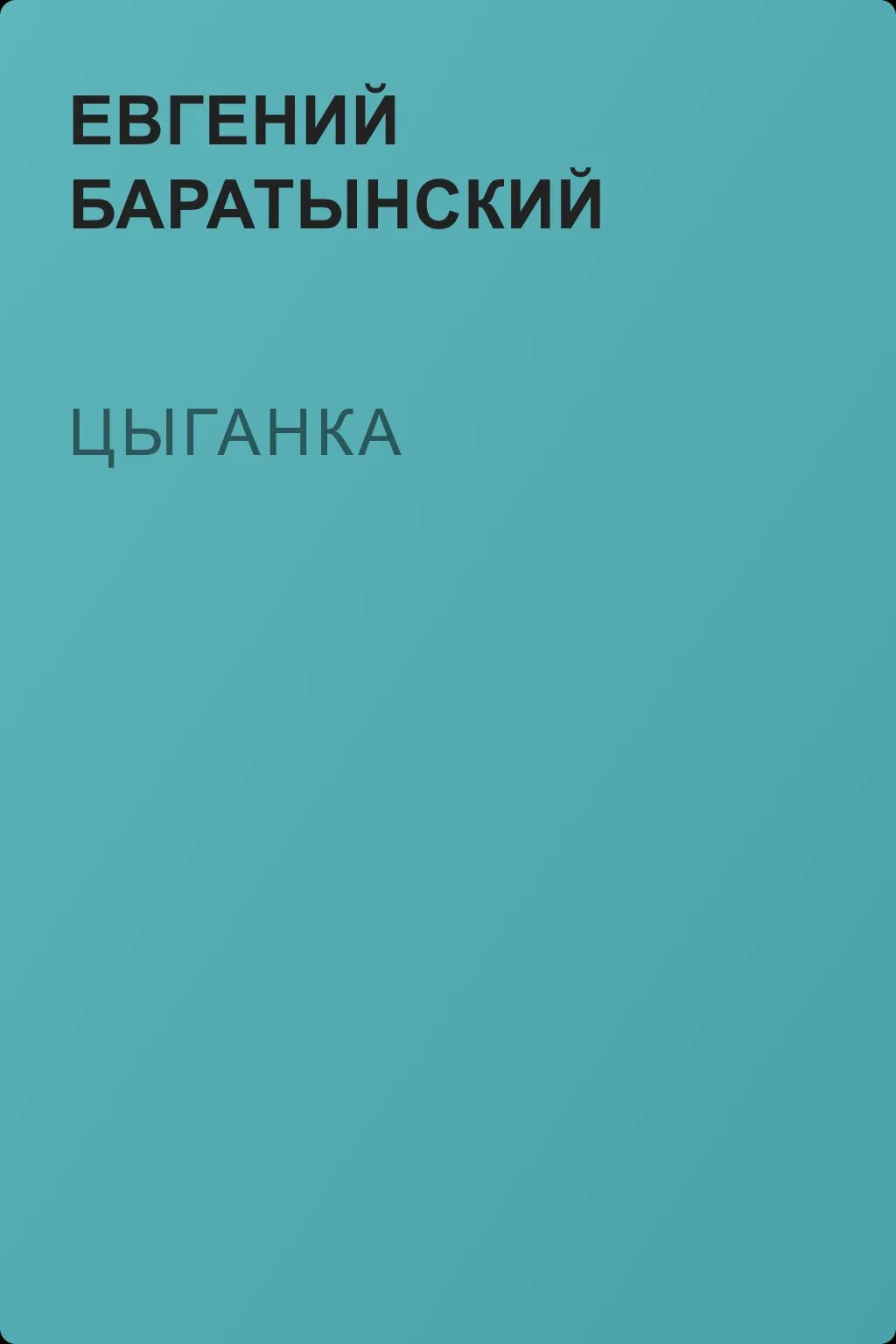 Цыганка — обложка книги
