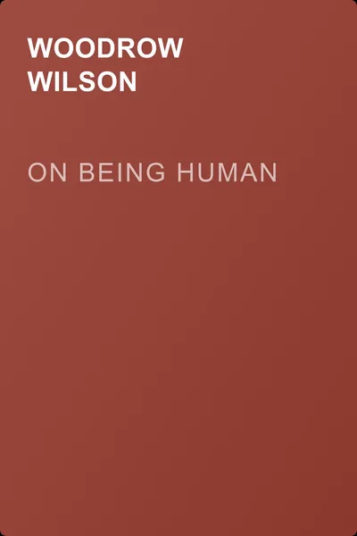 On Being Human — обложка книги
