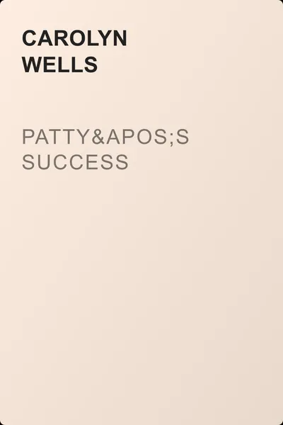 Patty's Success — обложка книги