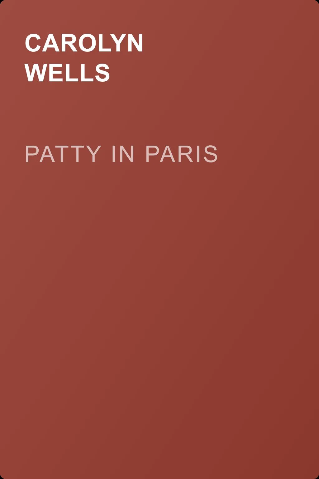 Patty in Paris — обложка книги