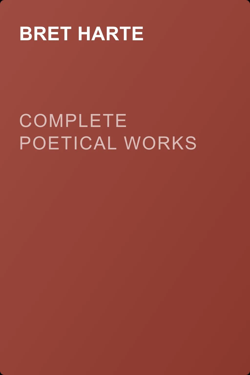 Complete Poetical Works — обложка книги
