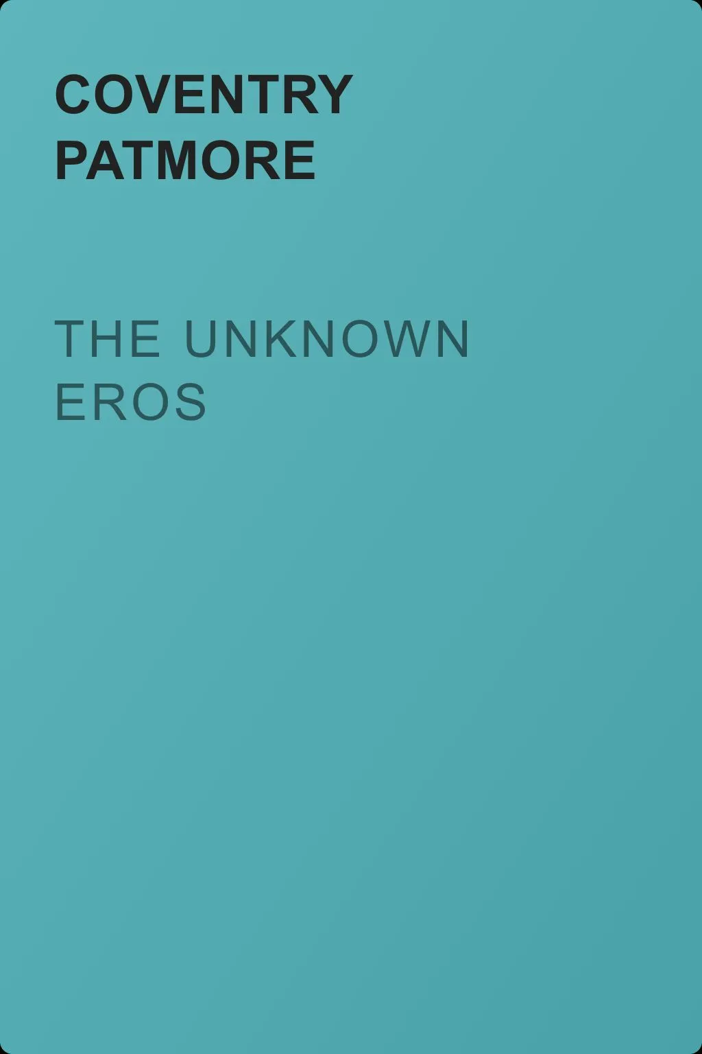 The Unknown Eros — обложка книги