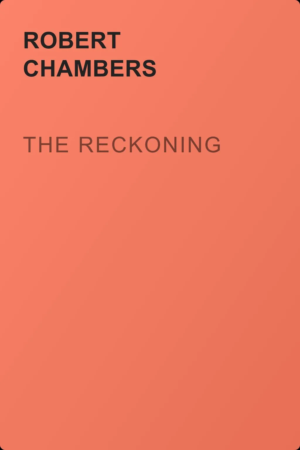 The Reckoning — обложка книги