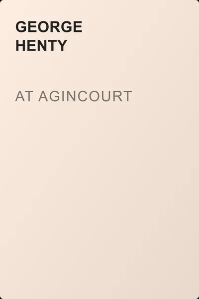 At Agincourt — обложка книги