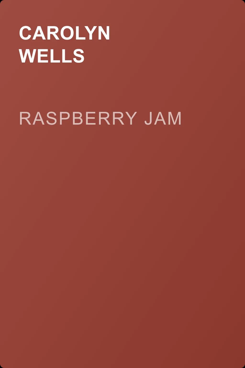 Raspberry Jam — обложка книги