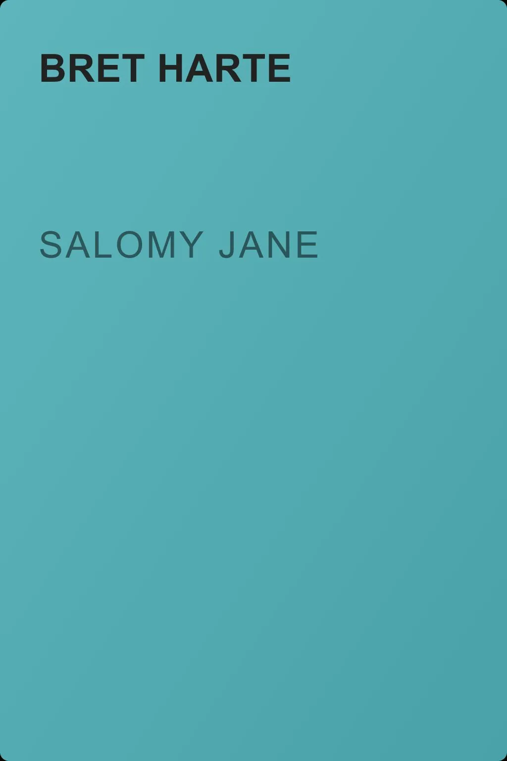 Salomy Jane — обложка книги