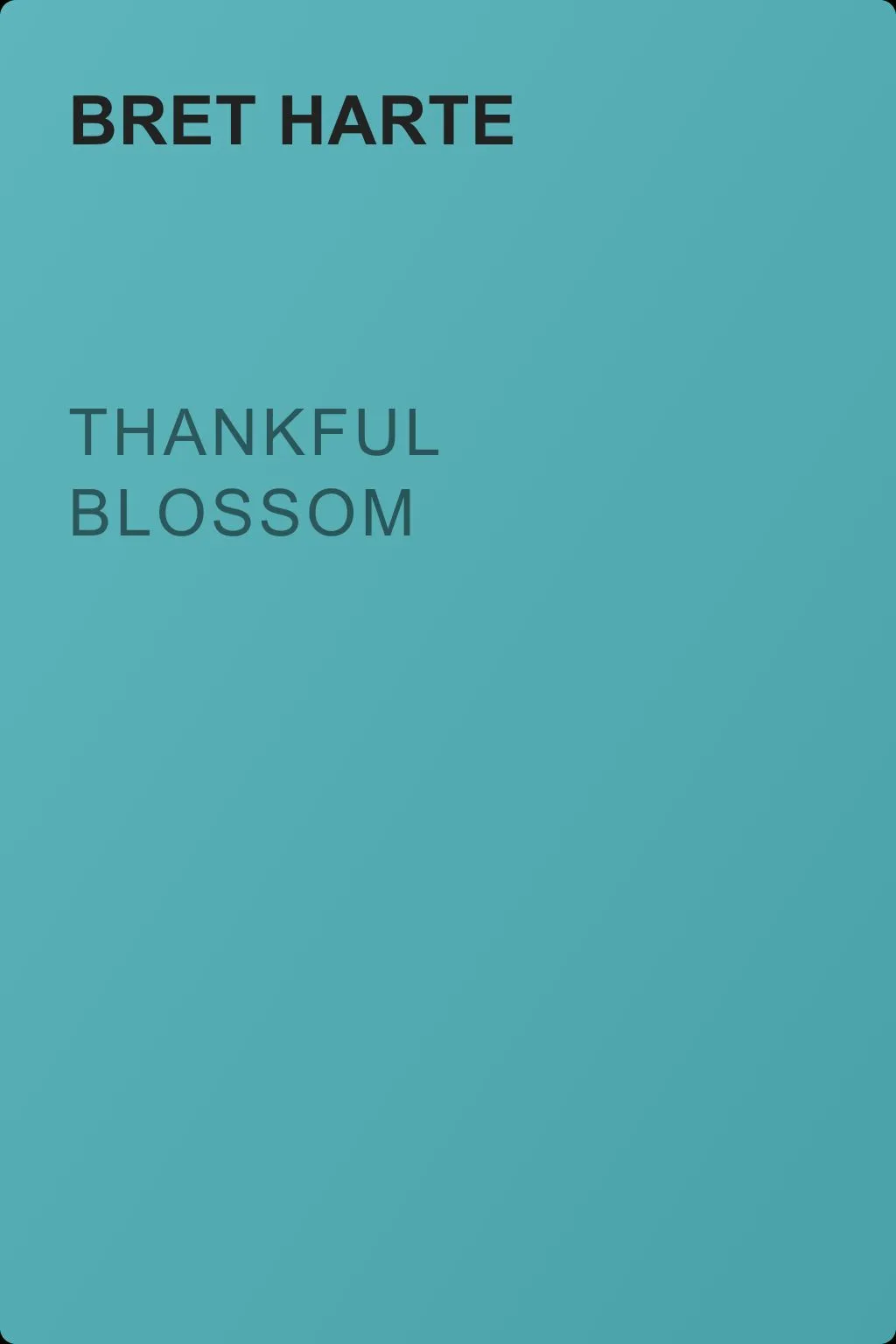 Thankful Blossom — обложка книги