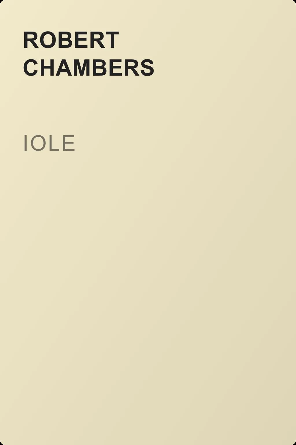 Iole — обложка книги