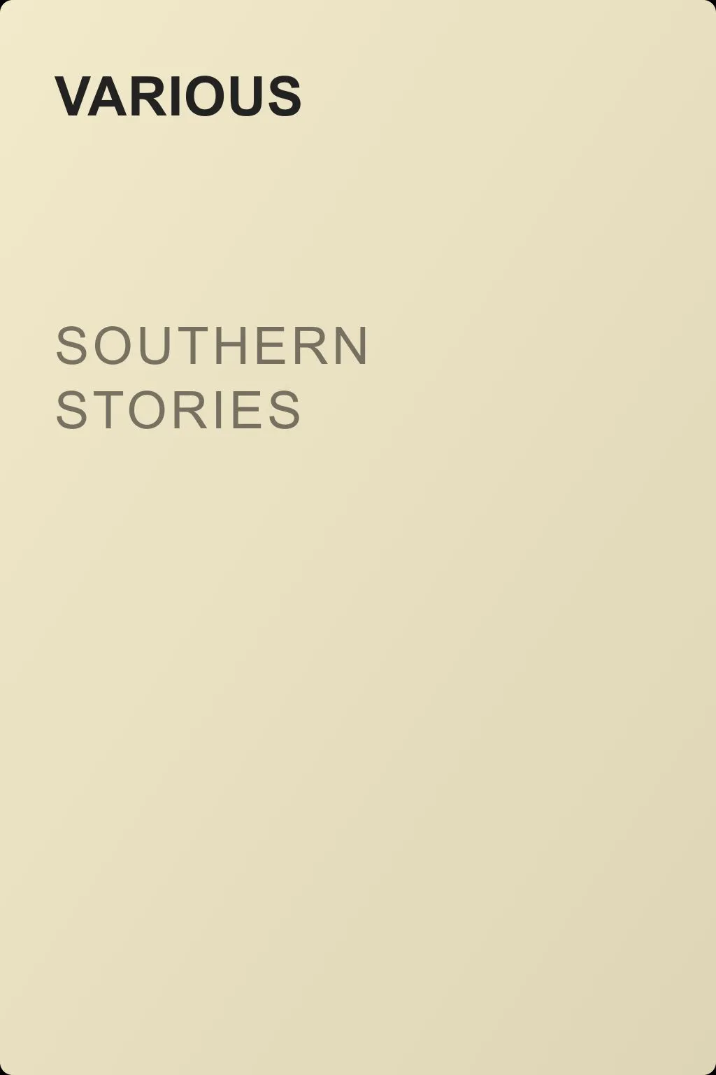 Southern Stories — обложка книги