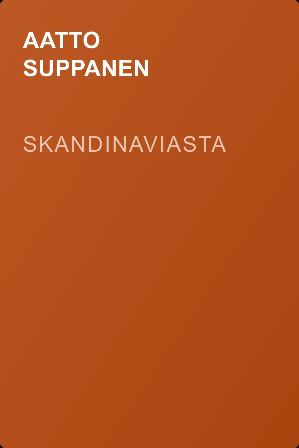 Skandinaviasta — обложка книги