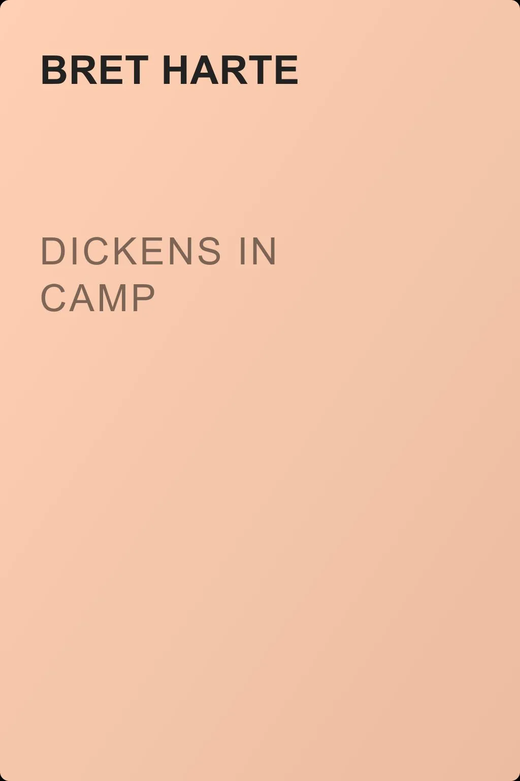 Dickens in Camp — обложка книги