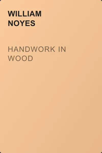 Handwork in Wood — обложка книги