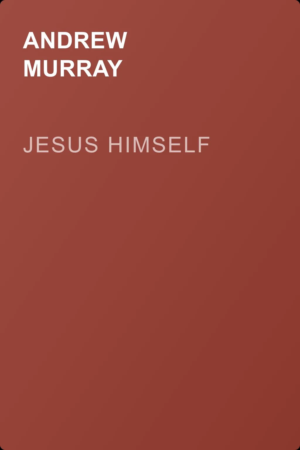 Jesus Himself — обложка книги