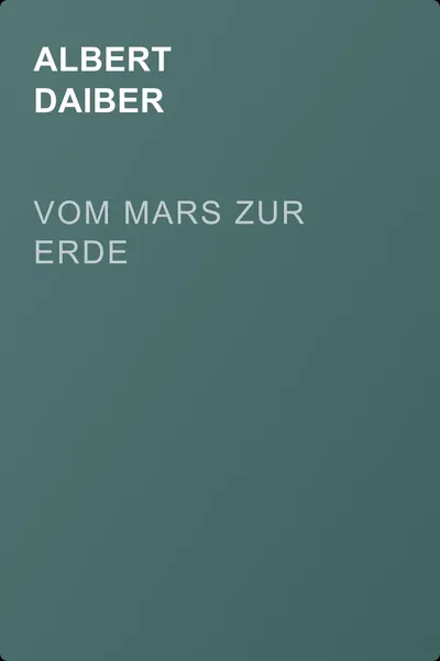 Vom Mars zur Erde — обложка книги