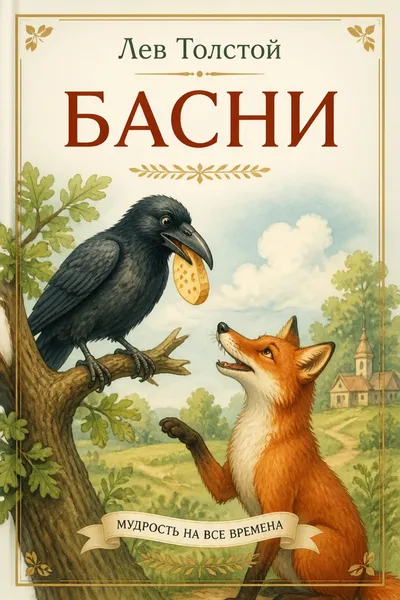 Басни — обложка книги