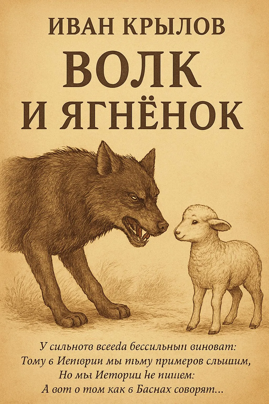 Волк и Ягнёнок — обложка книги