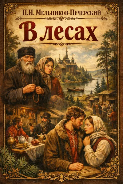 В лесах — обложка книги