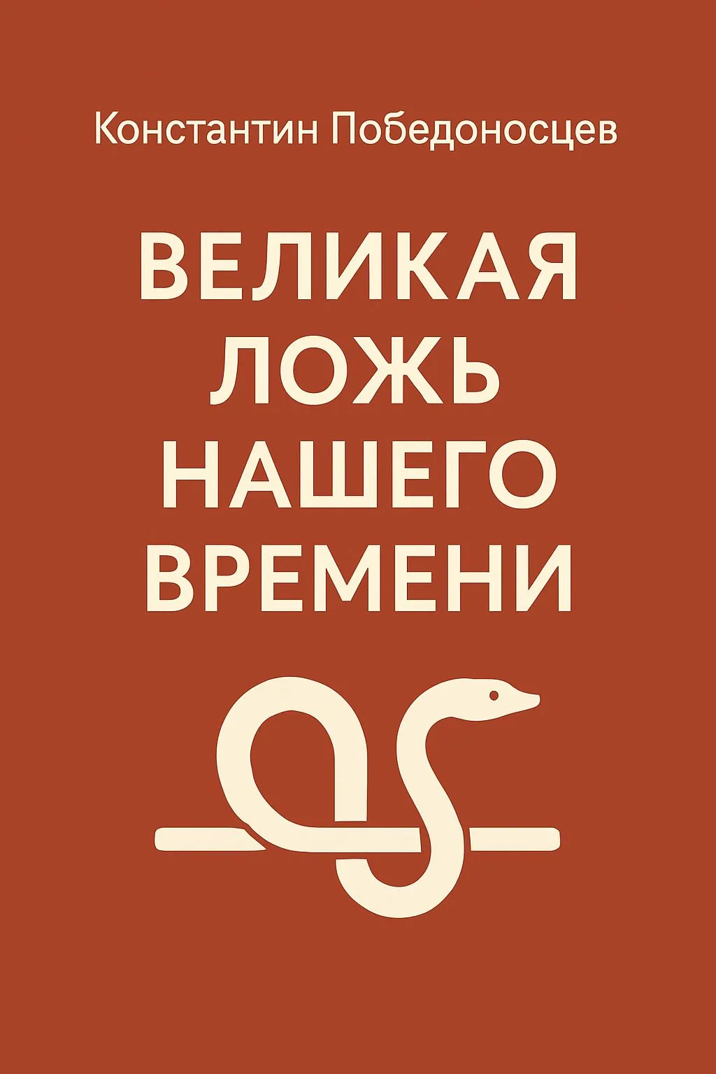Великая ложь нашего времени — обложка книги
