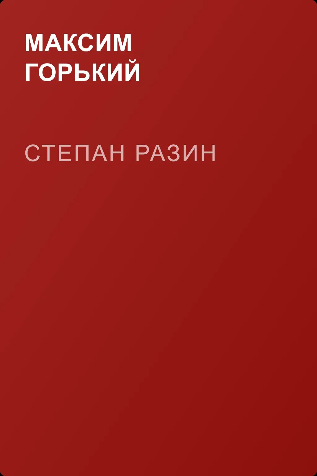 Степан Разин — обложка книги