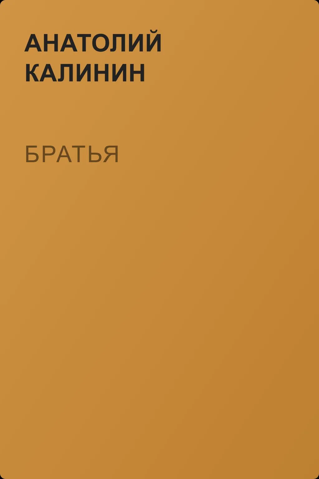 Братья — обложка книги