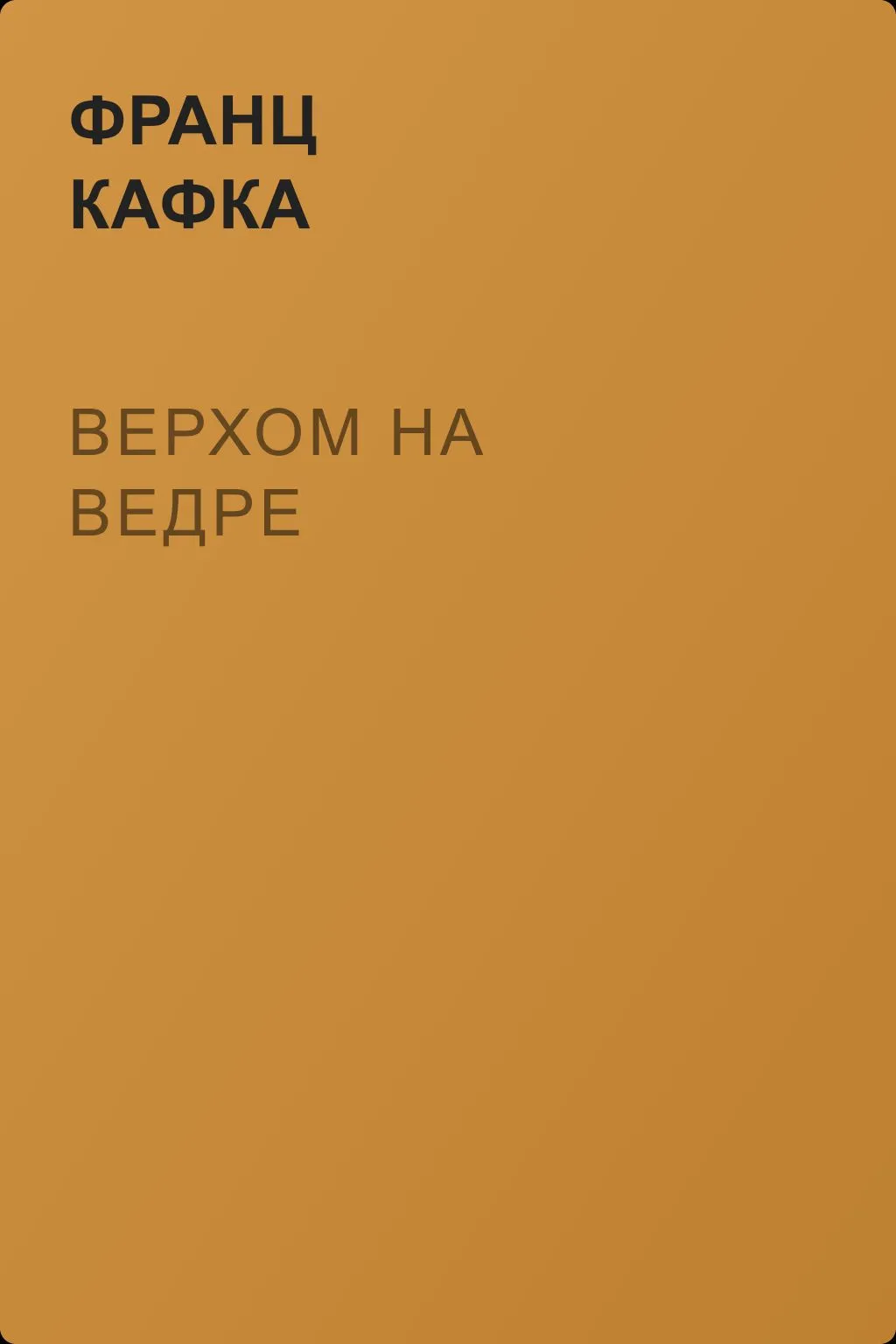 Верхом на ведре — обложка книги