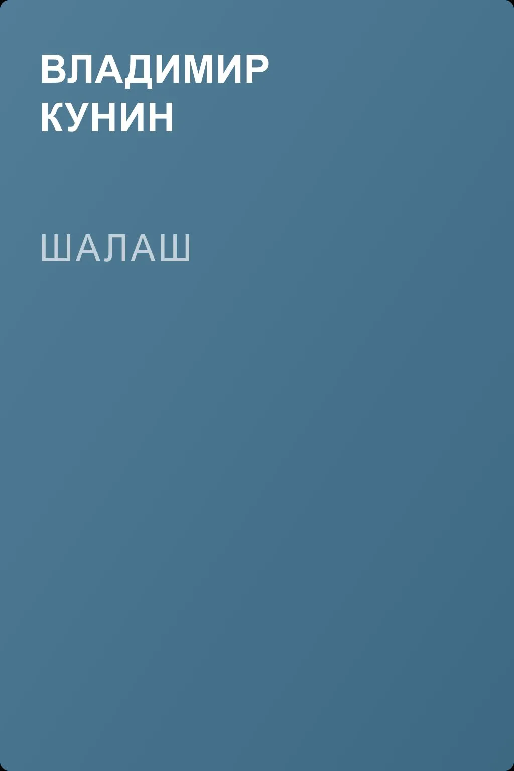 Шалаш — обложка книги