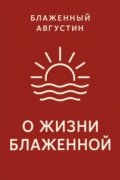 О жизни блаженной — обложка книги