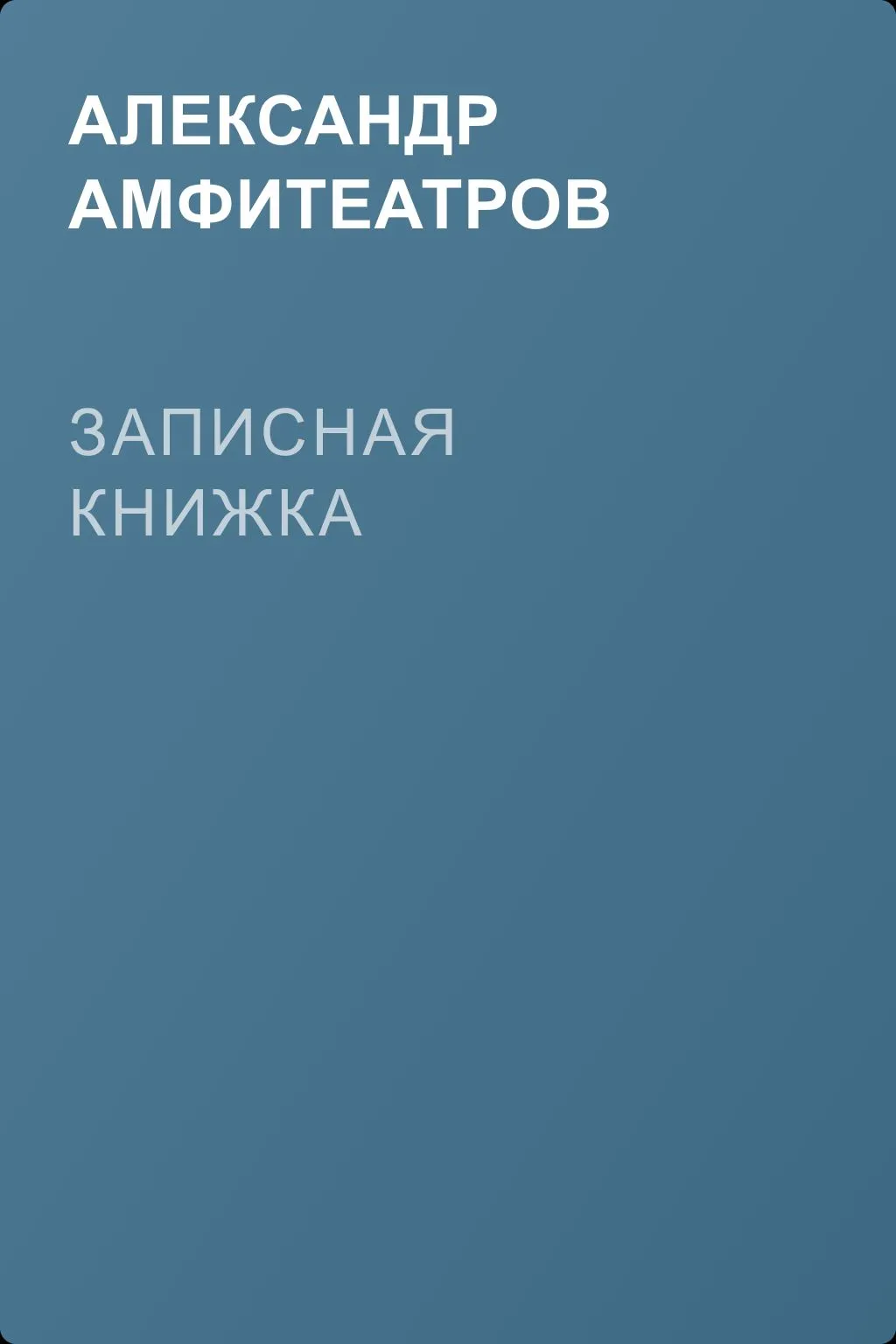 Записная книжка — обложка книги