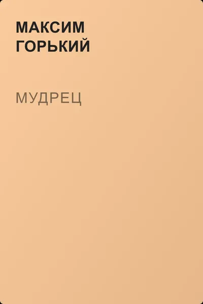 Мудрец — обложка книги