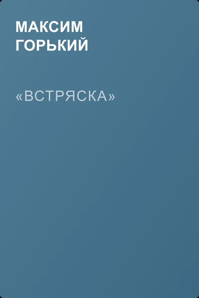 «Встряска» — обложка книги