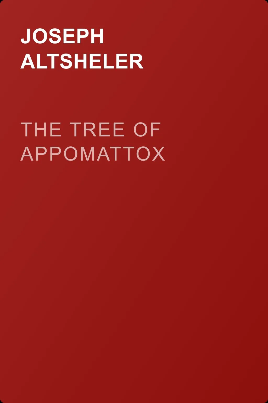 The Tree of Appomattox — обложка книги