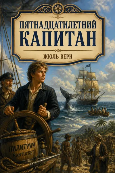 Пятнадцатилетний капитан — обложка книги