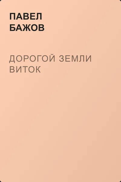 Дорогой земли виток — обложка книги