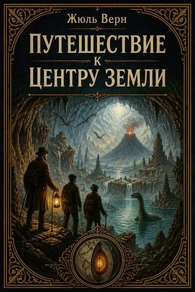 Путешествие к центру Земли — обложка книги