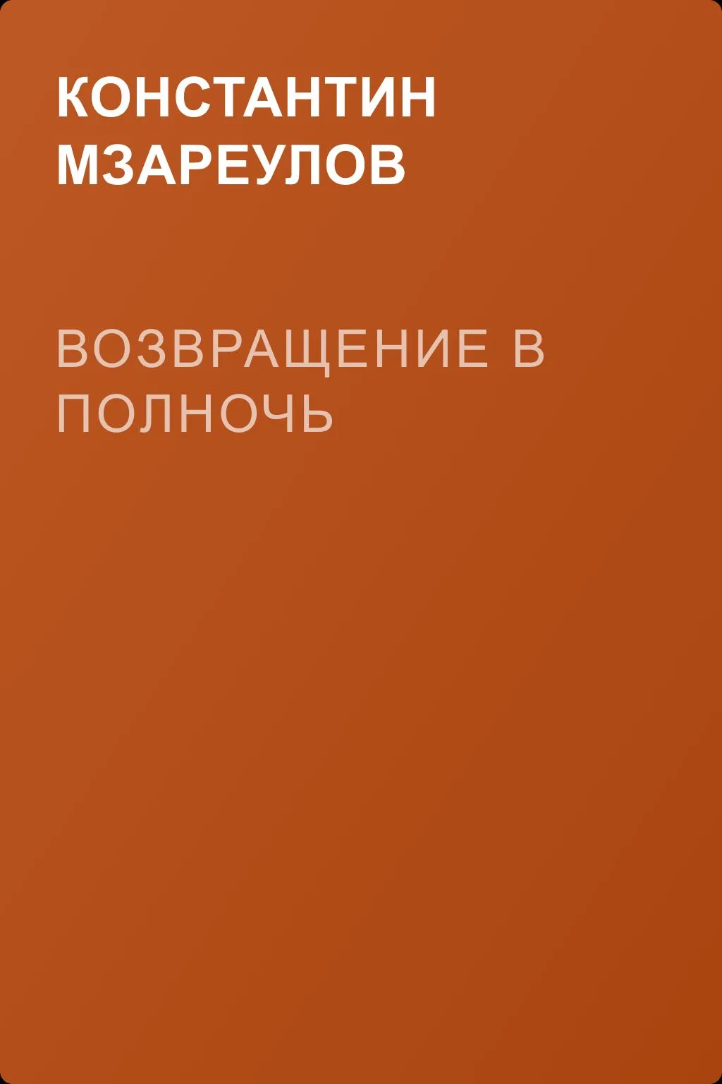 Возвращение в Полночь — обложка книги