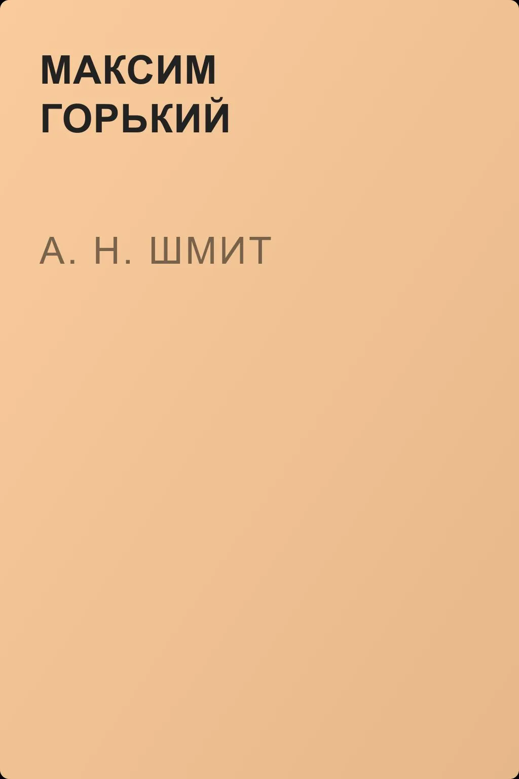 А. Н. Шмит — обложка книги