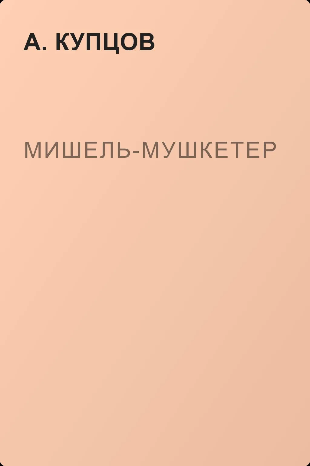 Мишель-мушкетер — обложка книги