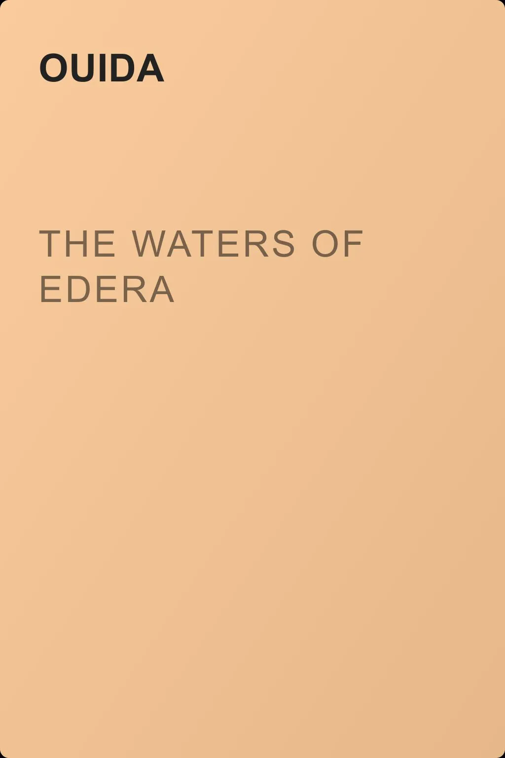 The Waters of Edera — обложка книги