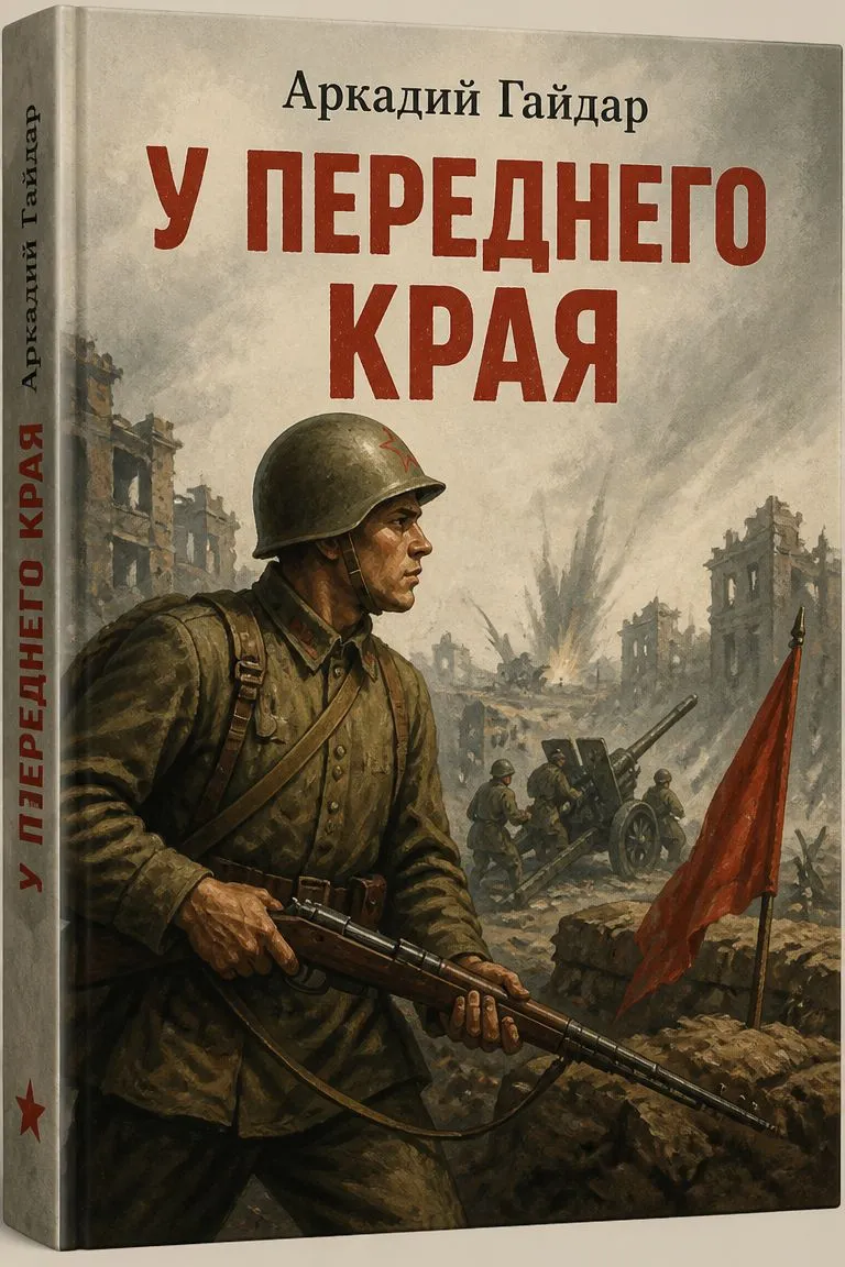 У переднего края — обложка книги